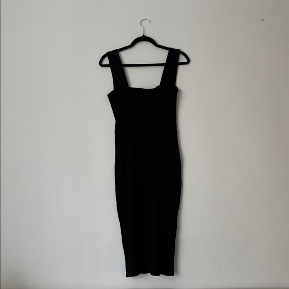 Reformation Cassi‎ Knit Black Midi Dress, L - Picture 7 of 7